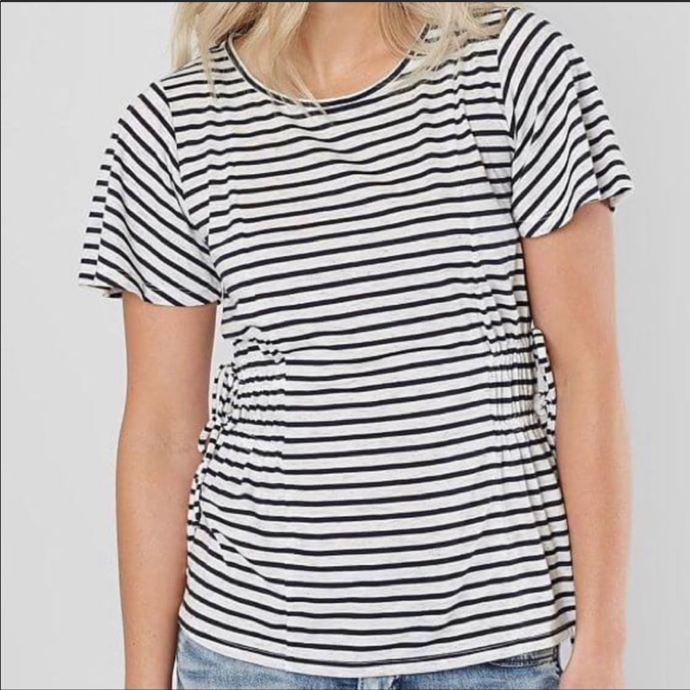 Jolt Cinched Stripe Tee